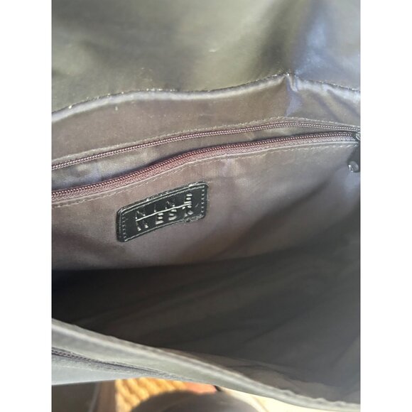 NINE West Black Business Tote Bag Laptop Case - Picture 13 of 16